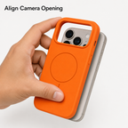 120 Pieces Silicone Magnetic Phone Cases with Raised Camera Protection for 17 Pro Model, Orange Protective Cover