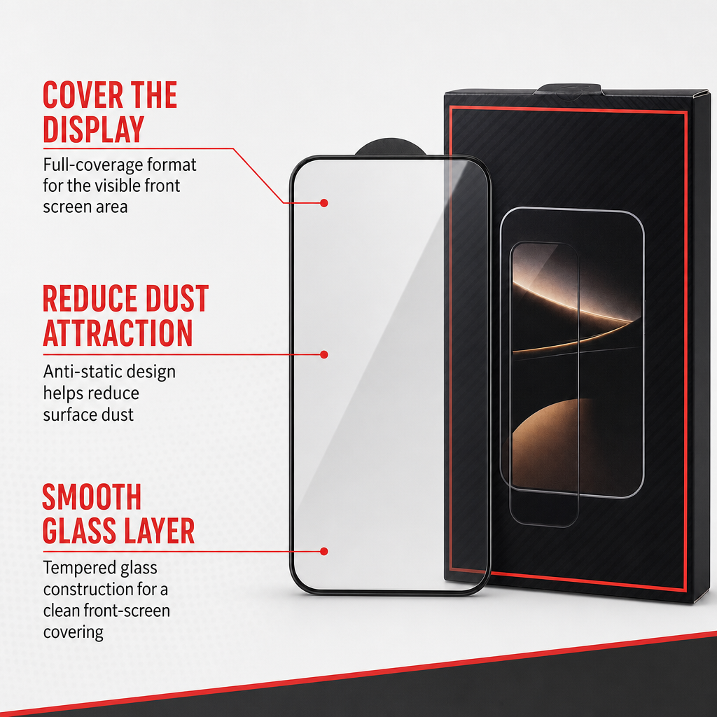 240 Pieces 9D Tempered Glass Screen Protectors for 14 Plus Handset, Full Coverage Anti-Static Dustproof Protection