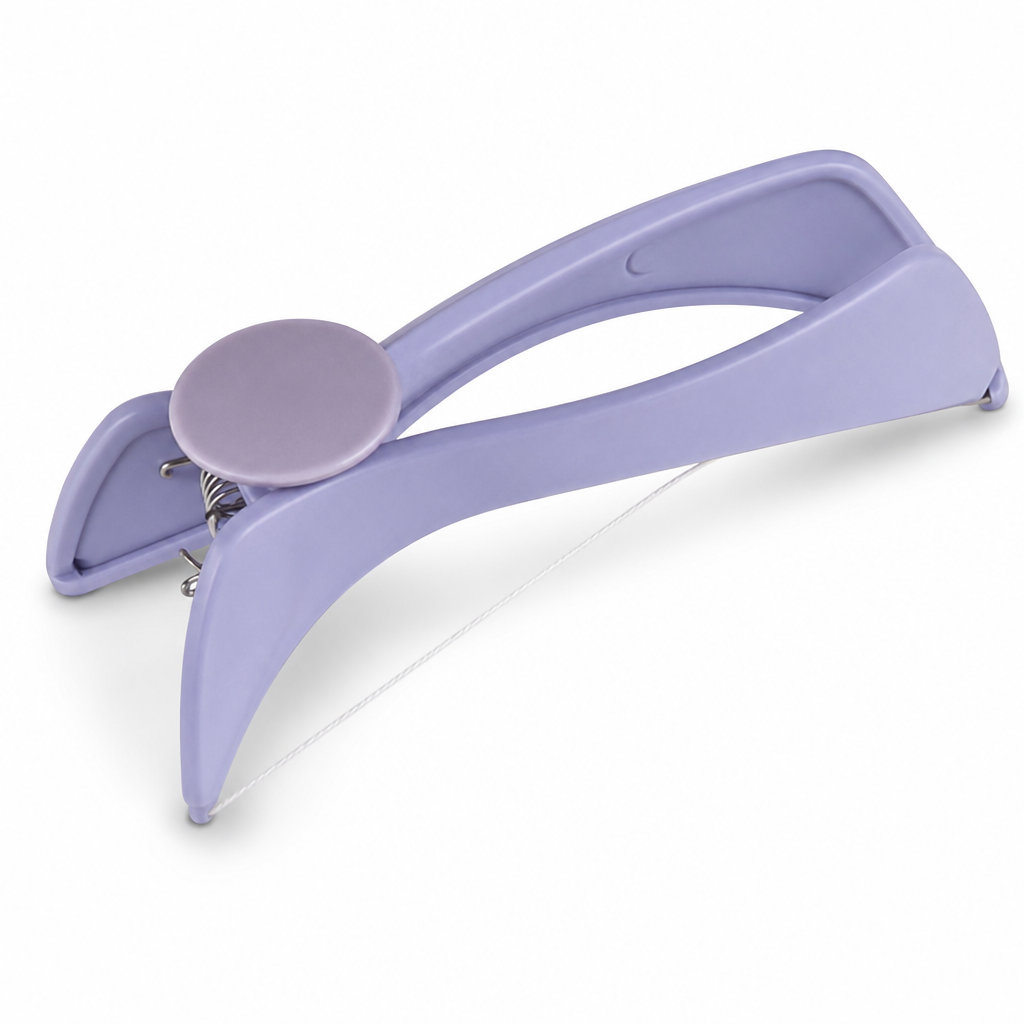 96 Pieces Manual Facial Hair Threading Tool, Purple Spring Grooming Device, 1 Piece