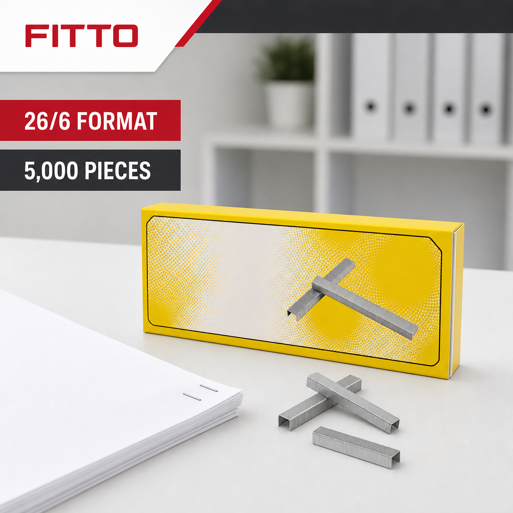 240 Pieces 26/6 Staples, Silver Office Fasteners, 5,000 Pieces