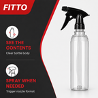 240 Pieces Clear Plastic Spray Bottle with Trigger Nozzle, 1 Piece, 25 cm