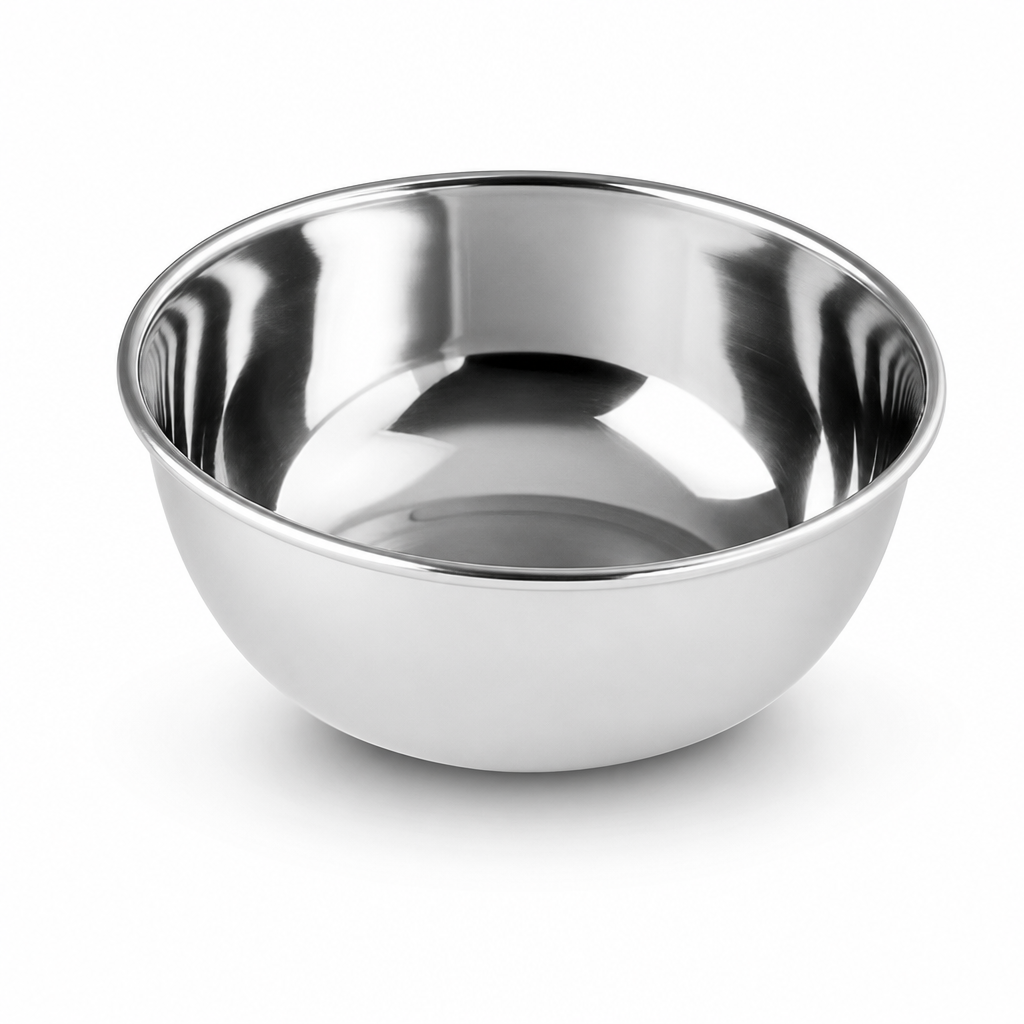 120 Pieces Stainless Steel Deep Footed Bowl, 12 cm, Silver