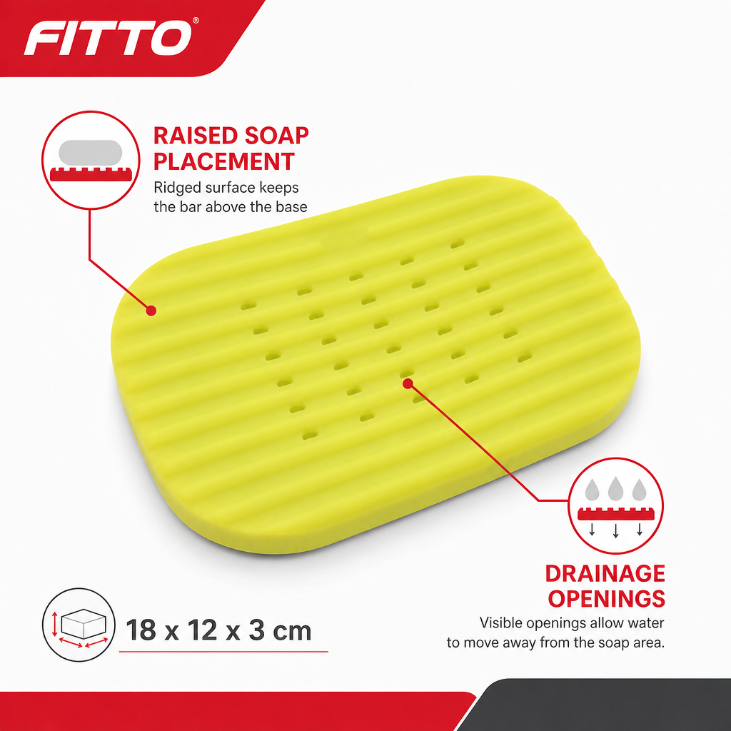 120 Pieces Flexible Silicone Drainage Soap Dish, 1 Piece, Assorted Colour, 18 x 12 x 3 cm