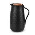 72 Pieces 1-Litre Textured Vacuum Flask with Handle and Pour Spout, Black or White, 1 Piece