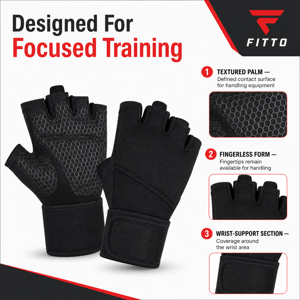 96 Pieces Gym Gloveses with Wrist Support for Weight Lifting and Fitness, Black, Size XL