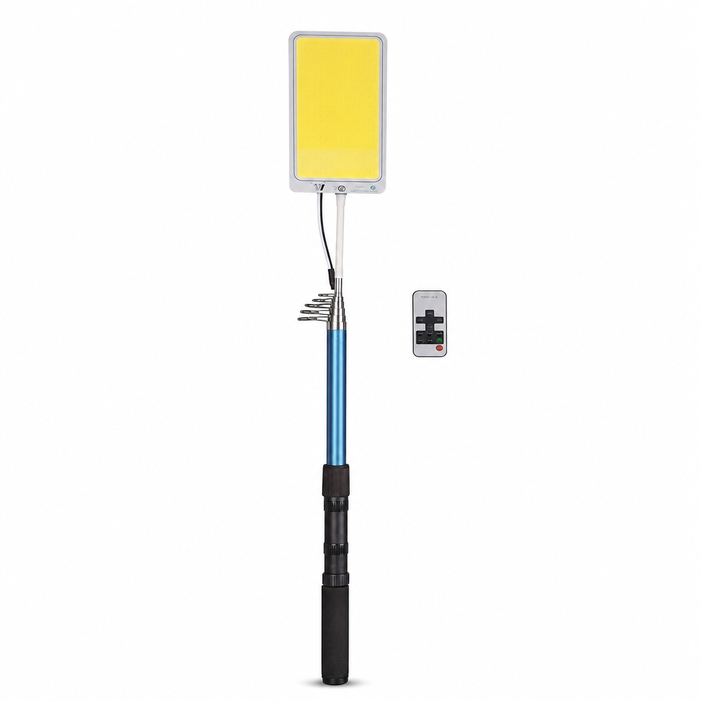 48 Pieces Outdoor Multifunction LED Lights, 800W, 5 m Telescopic Pole and Remote Control
