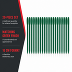 96 Pieces Ballpoint Pens, Green, 20 Pieces, Office and School Writing Supplies