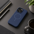 120 Pieces Silicone Magnetic Phone Cases with Raised Camera Protection for 13 Pro, Navy Blue