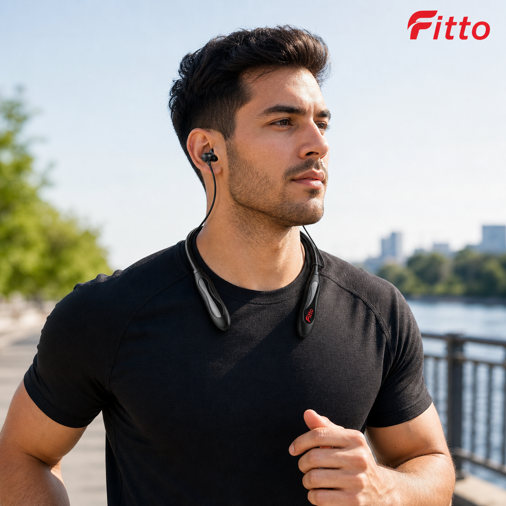 96 Pieces Wireless Sport Neckband Earphones BH-14, Up to 210-Hour Battery, Black
