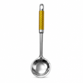 120 Pieces Stainless Steel Serving Spoon with Gold Handle, 35 x 10 cm, 1 Piece