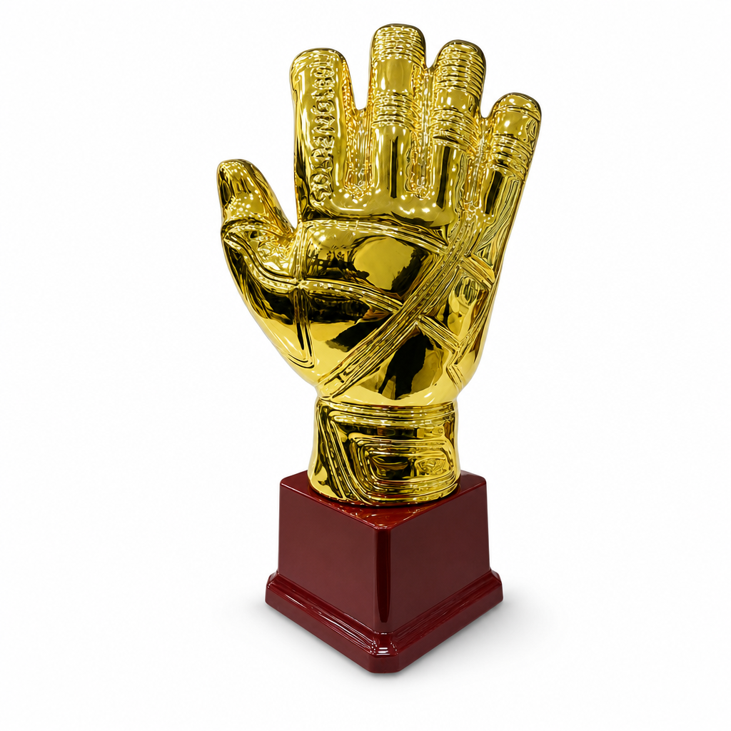 72 Pieces Goalkeeper Glove Trophy, Gold Decorative Award, 27 cm