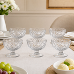 72 Pieces Glass Cup Set, 240 ml Clear Drinking Cups, 6 Pieces