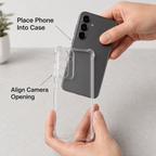 240 Pieces Clear Anti-Burst Protective Phone Cases with Reinforced Corners for Compatible Smartphone