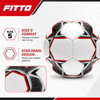 72 Pieces Football Size 5, Star Panel Design, Single Ball for Practice and Casual Play