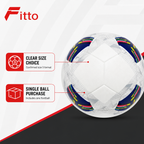 60 Pieces Size 3 Football, White With Navy Accent Design, Single Ball for Training and Recreational Play