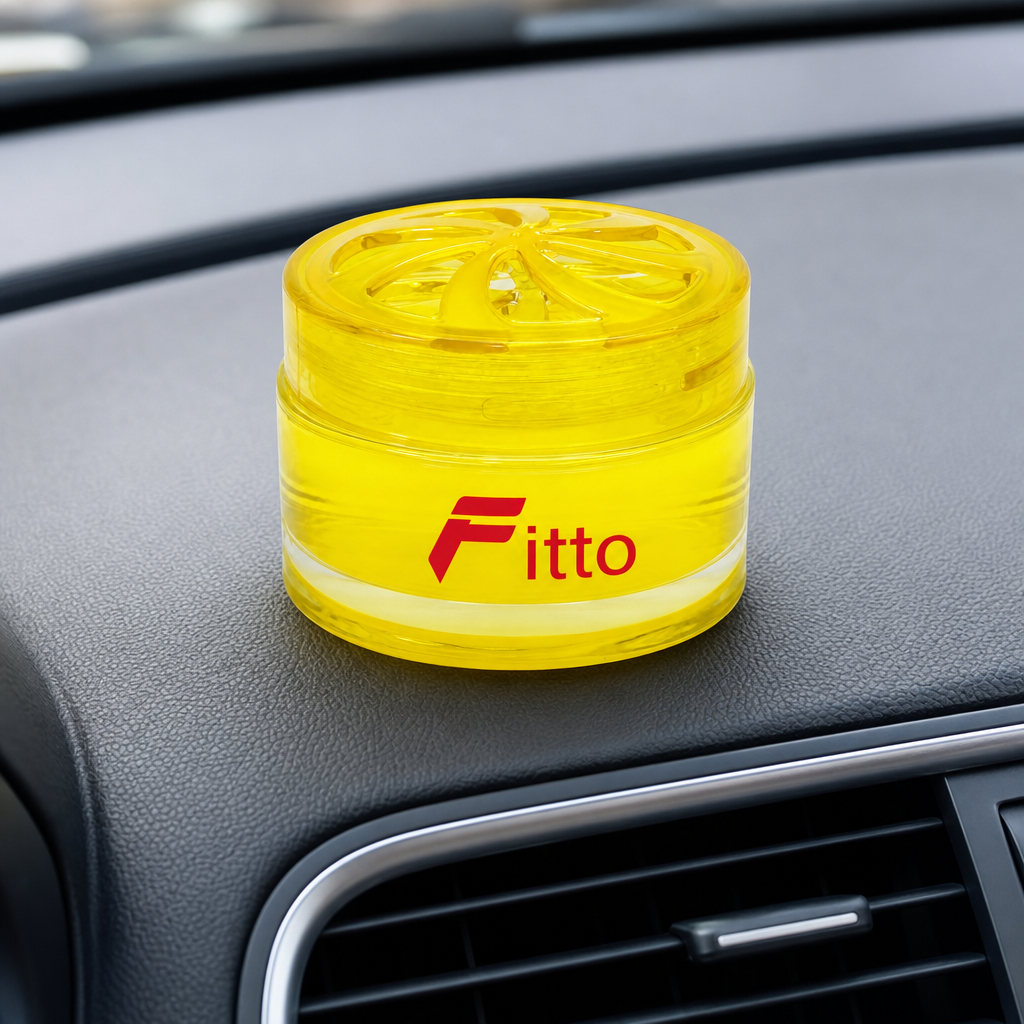 72 Pieces Car Air Fresheners Gel, Lemon Tree Scent, Yellow, 1 Piece
