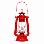 96 Pieces Metal Hurricane Lantern, Large Red Portable Lights, 30 cm