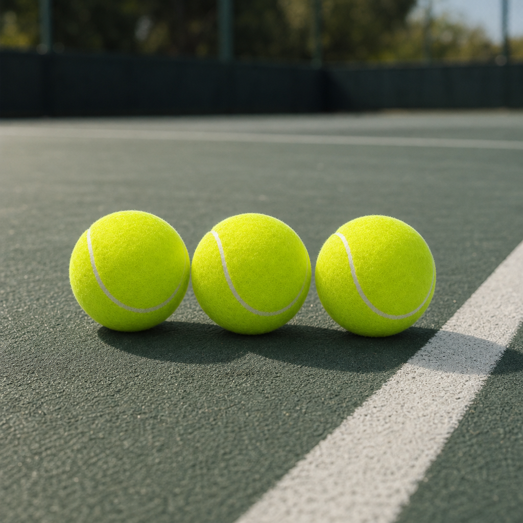 120 Pieces Tennis Ball Set, 3 Pieces, Yellow-Green Practice Balls for Court Play