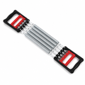 96 Pieces Chest Expanders Puller with Handles, 5-Spring Resistance Trainer, Black and Red, 1 Piece