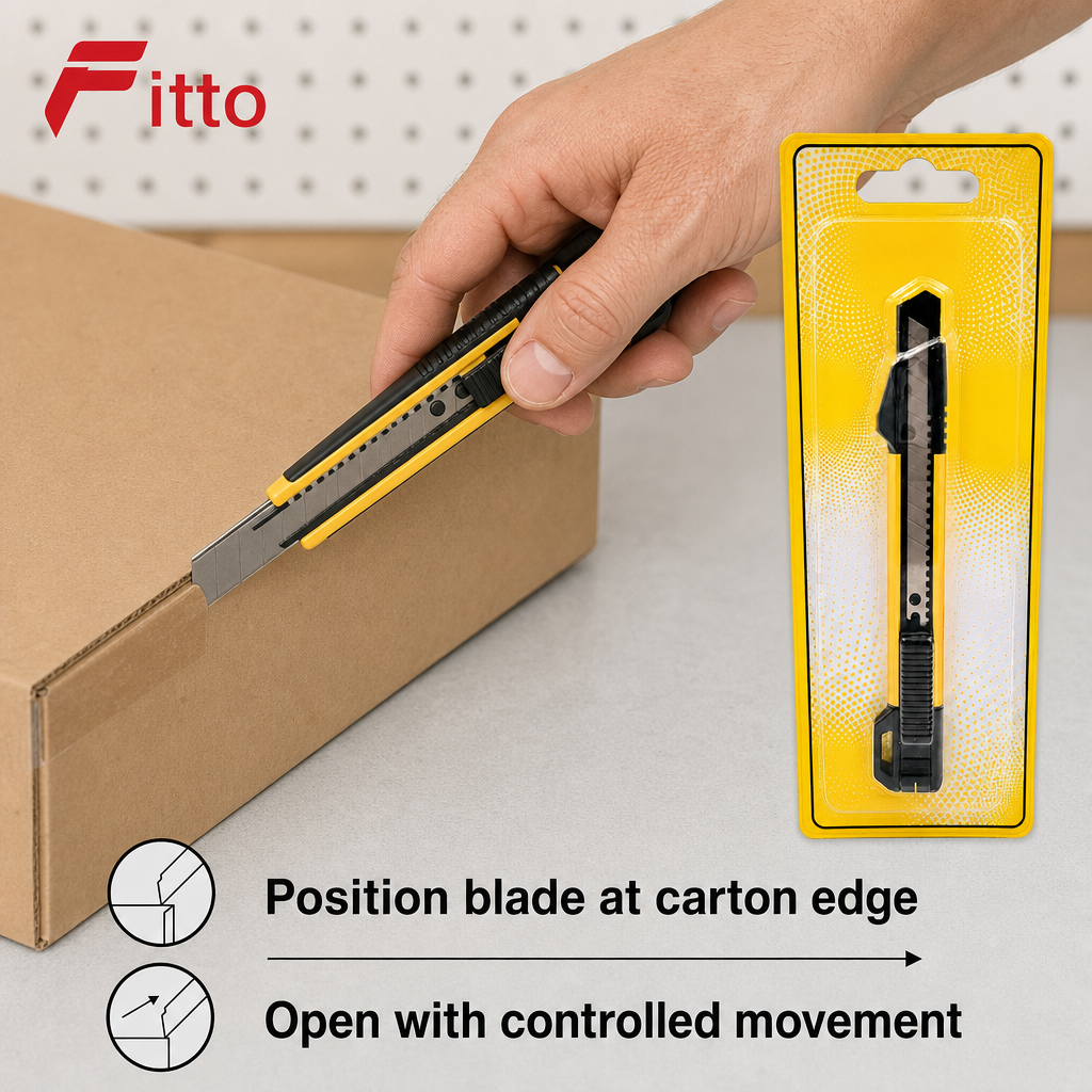 120 Pieces Utility Knives, Yellow and Black 9 mm Blade Cutter, 1 Piece