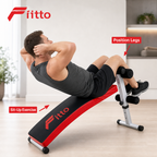48 Pieces Sit-Up Benches with Steel Frame and Foam Leg Rollers, 139 x 22 x 35 cm