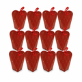 96 Pieces Red Tall Candy Favor Boxes with Ribbon, 5.5 x 5.5 x 13 cm, 12 Pieces