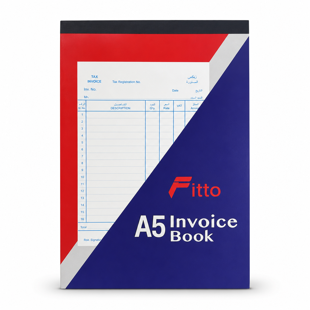 144 Pieces A5 NCR Invoice Books, 14.8 x 21 cm, 50 Duplicate Sets, 1 Piece