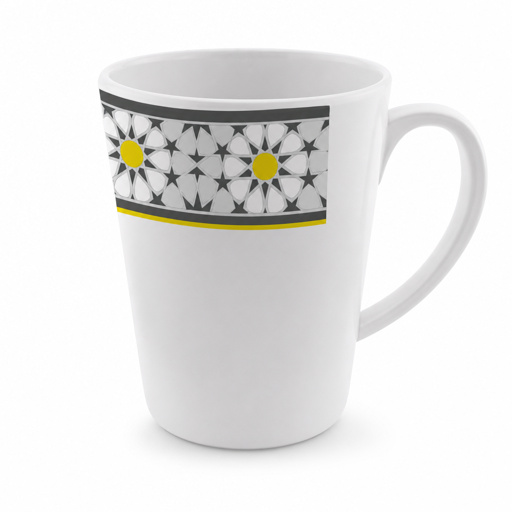 120 Pieces Melamine Water Mug with Handle, White Floral Pattern, Single Mug for Home and Office Use