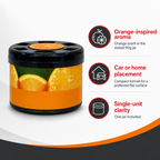 120 Pieces Car & Home Air Freshener, Orange Scent, 90g Jar