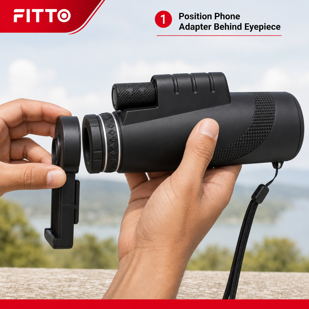 72 Pieces Monocular Telescopes with Phone Adapter, Black, Handheld Optical Scope for Outdoor Viewing