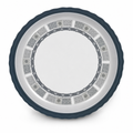 96 Pieces Melamine Round Wavy Serving Trays, 30 cm