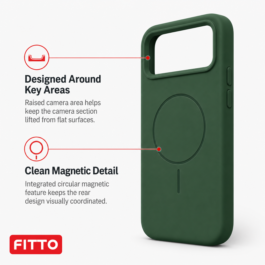 120 Pieces Silicone Magnetic Phone Cases with Raised Camera Protection for 13 Pro Smartphone, Green