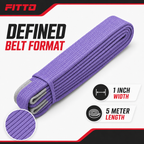 96 Pieces 1 Inch Polyester Lifting Slings Webbing Belt, 5 Meter Purple, Single Piece