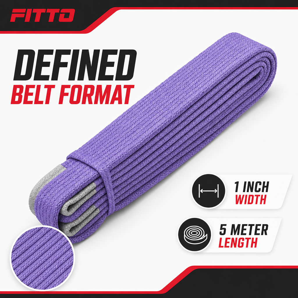 96 Pieces 1 Inch Polyester Lifting Slings Webbing Belt, 5 Meter Purple, Single Piece