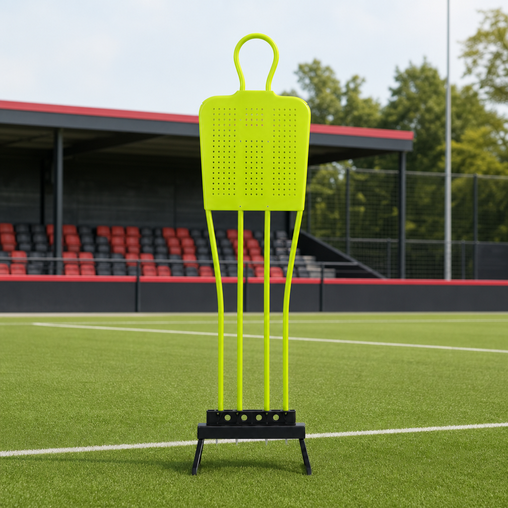 48 Pieces Metal Frame Soccer Training Mannequins, 175 cm, Neon Green, 1 Piece