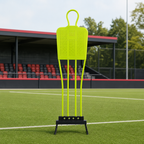 48 Pieces Metal Frame Soccer Training Mannequins, 175 cm, Neon Green, 1 Piece