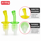 240 Pieces Bottle Pourer Spout Set, 2 Pieces, Assorted Colours, Kitchen Beverage Bottle Accessory