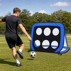 48 Pieces Foldable Football Goal Target Net for Shooting Practice and Ball Accuracy Drills