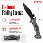 120 Pieces Folding Pocket Knives, 20 cm Open Length, Grey and Black, 1 Piece