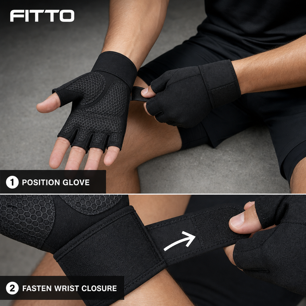 96 Pieces Gym Gloveses with Wrist Support for Weight Lifting and Fitness, Black, Size XL