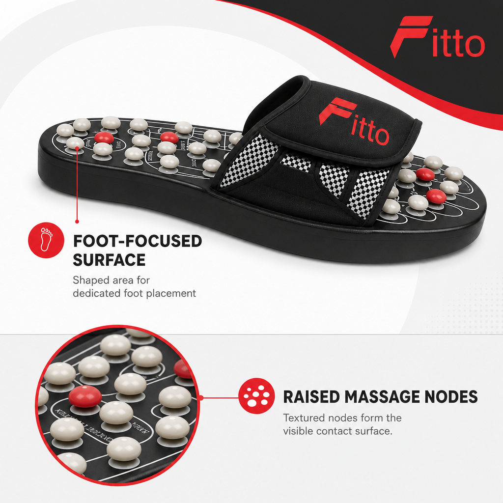 72 Pieces Black Foot Reflex Massager, Raised Massage Nodes, 1 Piece