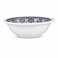 96 Pieces Melamine Salad Bowl, 7 Inch, Decorative Patterned Rim, White