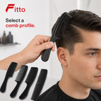 96 Pieces Hair Combs Set, Black, 4-Piece Set for Hair Styling and Grooming