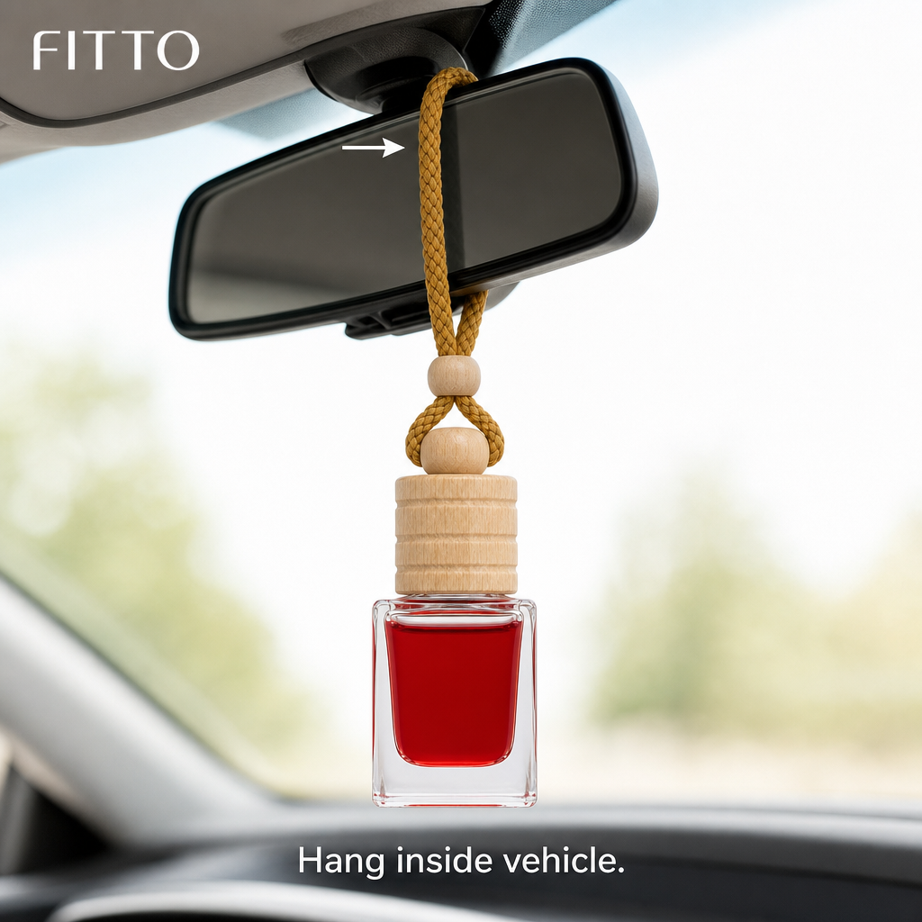 96 Pieces Car Air Fresheners Hanging Bottle, Cherry Scent, Single Unit