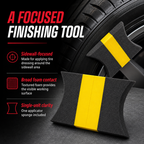144 Pieces Tire Dressing Applicator Sponge, Foam Car Care Tool for Tire Sidewalls, 1 Piece, 18 x 14 x 6 cm