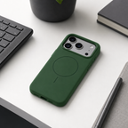 120 Pieces Silicone Magnetic Phone Cases with Raised Camera Protection for 17 Pro, Green
