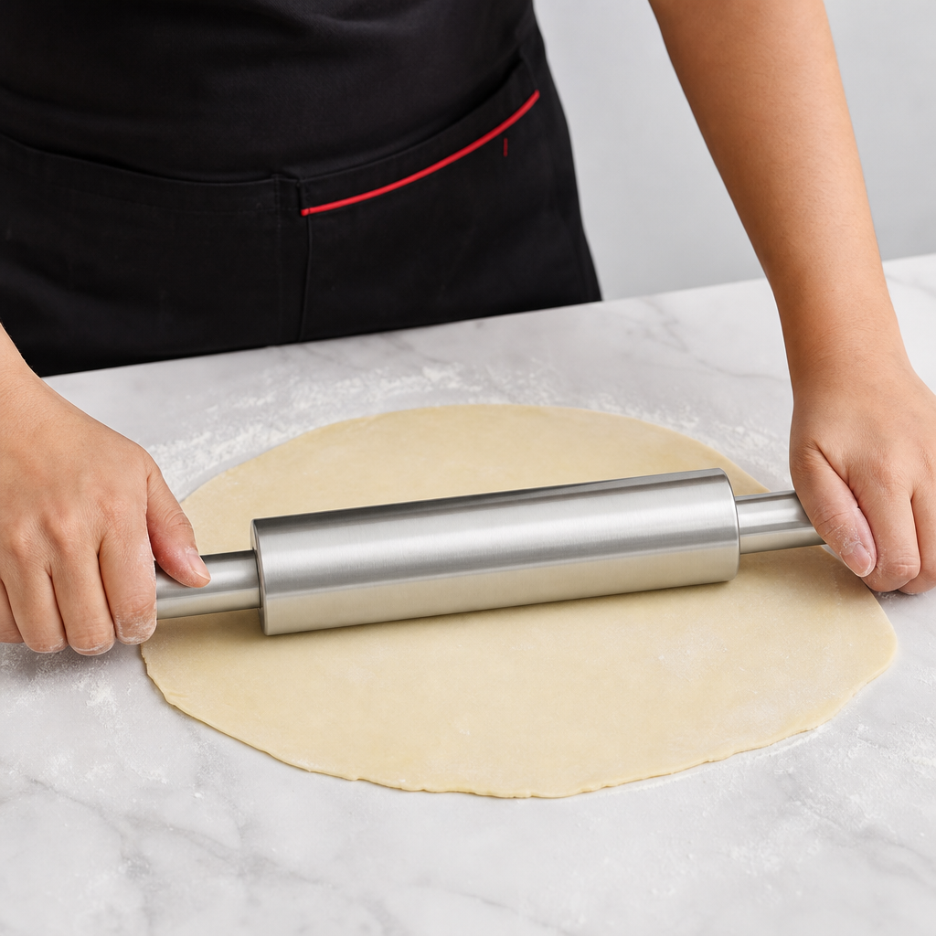 96 Pieces Stainless Steel Rolling Pin, 12.5 in, 1 Piece