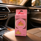 96 Pieces Car Air Fragrance, Caramel & Oud Scent, 42g, Single Pack