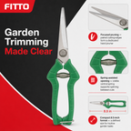 72 Pieces Garden Pruning Shears, Heavy Duty Hand Pruner, 8.5-Inch Green Secateurs, 1 Piece