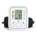 96 Pieces Automatic Digital Blood Pressure Monitors with Arm Cuff and LCD Display, White, 1 Piece